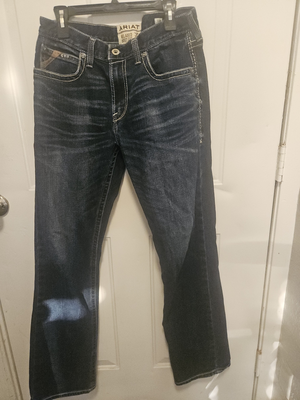 Ariat Men's Dark Blue Straight-Leg Jeans